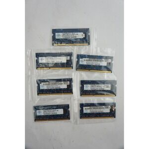 Nanya 2GB DDR3 RAM Laptop Lot of 7 PC3-10600S 1333MHz NT2GC64B88B0NS-CG EUC